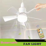 Charger l'image dans la galerie, Ventilateur LED intelligent à 3 vitesses + télécommande moderne pour la maison
