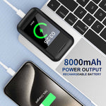 Charger l'image dans la galerie, Power Bank 3-en-1 avec écran tactile et écouteurs sans fil
