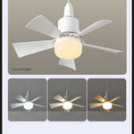 Charger l'image dans la galerie, Ventilateur LED intelligent à 3 vitesses + télécommande moderne pour la maison
