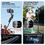 Charger l'image dans la galerie, Trépied automatique avec suivi de mouvement, télécommande et fonction selfie
