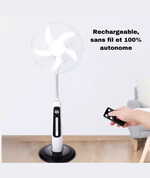 Charger l'image dans la galerie, Ventilateur Rechargeable 18 Pouces 3 EN 1
